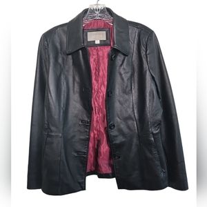 Croft & Barrow Vintage 90s Womens Leather Jacket